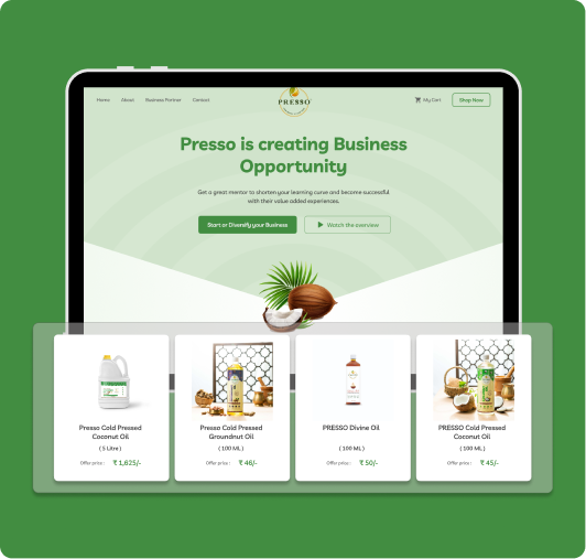 Presso website